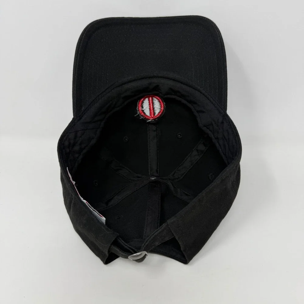 Marvel Deadpool Black Cotton Baseball Cap Adjustable Dad Hat Embroidered Logo